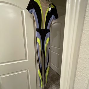 BRAND NEW WITH TAGS COLORBLOCK JUMPSUIT